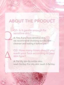 SHEGLAM Radiant By Nature Combo Skin Face Cleanser 100Ml Hydrating Gentle Daily Facial Wash Liquid To Foam Formula Brand Beauty Makeup Face Paint Cosmetic For Women Girls Perfect For Fall Winter Ideal For Y2K Fancy Fashion Suitable For Birthday Christmas