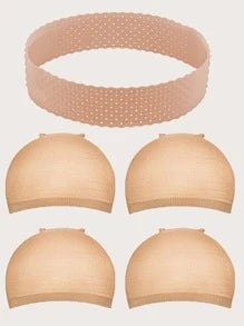 1pc Non-slip Wig Headband & 4pcs Wig Cap
