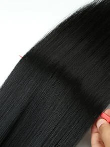 Clip In Hair Extensions Natural Black Color 24 Inch 12 PCS Set Long Straight Hair Extension Synthetic Hairpieces For Women Girls Daily Use