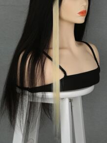 10 PCS Colored Clip In Hair Extensions 20 Inch Long Straight Hairpieces Clip In Synthetic, Halloween Cosplay Dress Up Fashion Party Christmas Carnival Music Festival New Year Gift For Women (RED)