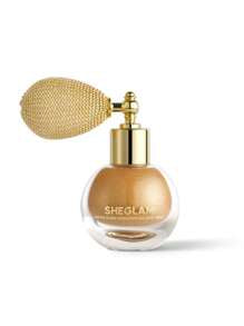 SHEGLAM Go Go Glow Highlighting Body Mist-Gold Body Glitter Powder Spray High-Shine Finish Multi-Use Shimmer Glow Highlighter Face Makeup Brand Beauty Makeup Face Paint Cosmetic For Women Girls Perfect For Fall Winter Ideal For Y2K Fancy Fashion Suitable