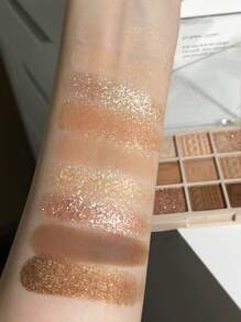Eyeshadow Palette, 1Pc 9-Color Makeup Eyeshadow Palette Matte & Shimmer Long-Lasting Eye Shadow