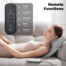 Boriwat Neck And Shoulder Massager With Heat, Massagers For Neck And Back, Shiatsu Massage Pillow With 3D