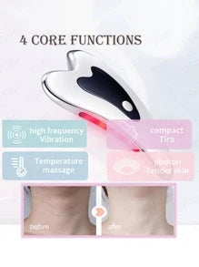 Gua Sha Facial Tools,Remove Puffiness, Anti-Wrinkle,Anti-Aging, Electric Gua Sha Skin Beautifying Scraping Massage Tool, Heated Vibration Facial Massage Device