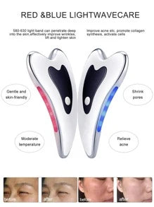 Gua Sha Facial Tools,Remove Puffiness, Anti-Wrinkle,Anti-Aging, Electric Gua Sha Skin Beautifying Scraping Massage Tool, Heated Vibration Facial Massage Device