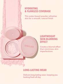 SHEGLAM Hydro-Touch Refreshing Setting Powder Water-Based Oil Control Loose Setting Powder  Matte Pore-Less Hydrating Long Lasting Powder Pink Powder Brand Beauty Makeup Face Paint Cosmetic For Women Girls Perfect For Fall Winter Ideal For Y2K Fancy Fashi