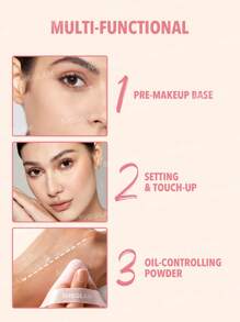 SHEGLAM Hydro-Touch Refreshing Setting Powder Water-Based Oil Control Loose Setting Powder  Matte Pore-Less Hydrating Long Lasting Powder Pink Powder Brand Beauty Makeup Face Paint Cosmetic For Women Girls Perfect For Fall Winter Ideal For Y2K Fancy Fashi