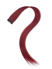 5 PCS Burgundy Colored Clip In Hair Extensions 20 Inch Long Straight Hairpieces Clip In Synthetic, Halloween Cosplay Dress Up Fashion Party Christmas New Year Gift For Women Christmas New Year Carnival Music Festival Use(Burgundy)