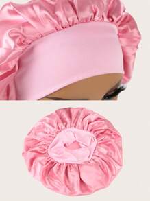 2Pcs Silk Bonnet for Sleeping, Satin Hair Bonnets, Soft Elastic Band Silk Sleep Cap, Silk Hair Wrap for Curly Hair