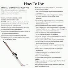 ShenFire Single Barrel 9mm White Hair Curling Iron