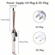 ShenFire Single Barrel 9mm White Hair Curling Iron