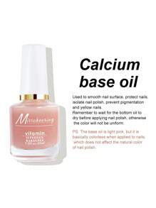 Nail Polish Care Oil With Calcium Base Coat, Nail Care Treatment, Dead Skin Remover Hand Repair Cream Suitable For Daily Nail Care Use