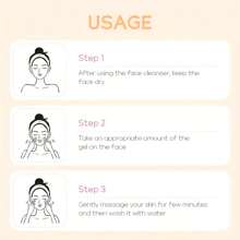 BIOAQUA 140g Rice Exfoliating Facial Cleanser Gel, Softly Removes Dead Skin Cells, Contains Vc&aloe Vera Extract, For Daily Skincare
