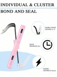 SANISHI Sanishi Lashes Eyelash Curler, 144pcs D-Curl 9-16mm Length, Faux Mink Individual Eyelash Clusters, Narrow & Thick Stem Eyelash Curler With Applicator, Glue & Sealer, Eyelash Curling Kitlash Clusters Kit,Lashes,Eyelashes,Fake Lashes