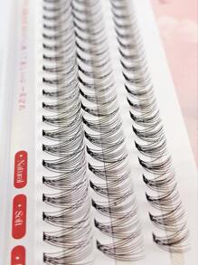 60pcs Cluster Lashes, 10D 8-12mm Mix C Curling Individual Lashes Extensions , Soft And Natural False Eyelashes DIY Lashes Extension,Natural Look Professional Makeup Tool 8-12mm DIY Lahseslash Clusters,Eyelash Clusters,Individual Eyelashes,Lashes,Fake Lash
