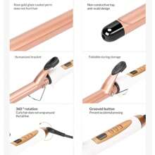 Multifunctional Curling Iron Hair Curling Wands Electric Fast Heating Hair Curling Iron Anti Scalding Design Hair Styling Tools (0.35IN,0.51IN,0.86IN,0.98IN,1.10IN,1.25IN) Mother's Day Gift