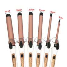 Multifunctional Curling Iron Hair Curling Wands Electric Fast Heating Hair Curling Iron Anti Scalding Design Hair Styling Tools (0.35IN,0.51IN,0.86IN,0.98IN,1.10IN,1.25IN) Mother's Day Gift