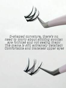 72 Tufts New 0.07mm 8-12mm Contact Lenses Friendly, Easy To Use, Reusable Eyelash Strips Lash Clusters, Eyelash Clusters, Individual Eyelashes, Lashes, Fake Lashes
