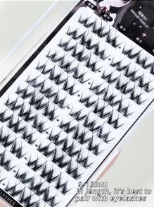 72 Tufts New 0.07mm 8-12mm Contact Lenses Friendly, Easy To Use, Reusable Eyelash Strips Lash Clusters, Eyelash Clusters, Individual Eyelashes, Lashes, Fake Lashes