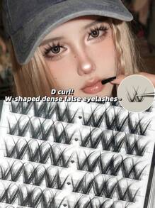 72 Tufts New 0.07mm 8-12mm Contact Lenses Friendly, Easy To Use, Reusable Eyelash Strips Lash Clusters, Eyelash Clusters, Individual Eyelashes, Lashes, Fake Lashes
