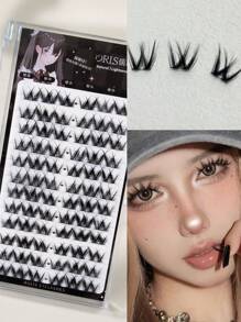 72 Tufts New 0.07mm 8-12mm Contact Lenses Friendly, Easy To Use, Reusable Eyelash Strips Lash Clusters, Eyelash Clusters, Individual Eyelashes, Lashes, Fake Lashes