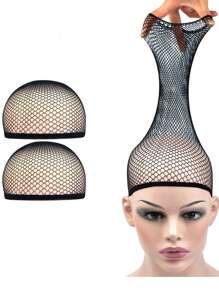 2 Pieces Hair Nets Open Ended Wig Cap Mesh Stocking Caps Weaving Wig Hairnet For Women