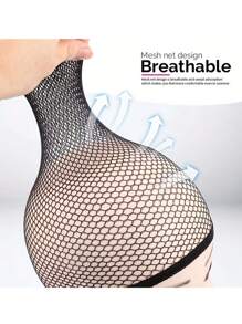 2 Pieces Hair Nets Open Ended Wig Cap Mesh Stocking Caps Weaving Wig Hairnet For Women