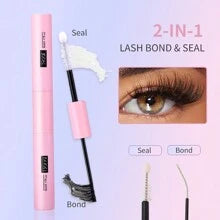 10ml Pink Waterproof Eye Lash Glue, Long-Lasting (48-72 Hours), Fast Drying (15S), Anti-Freezing, Gentle, Non-Irritating, 2-In-1 Self-Adhesive, DIY, Low-Sensitivity, Long-Lasting, Segmental Lash Glue Suitable For Sensitive Eyes. Lash Glue,Eye Lash Glue