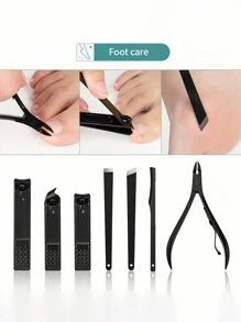 Manicure Set Professional Pedicure Kit Nail Clippers Kit - Nail Care Tools - Grooming Kit With Luxurious Upgraded Travel Case