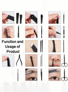 Manicure Set Professional Pedicure Kit Nail Clippers Kit - Nail Care Tools - Grooming Kit With Luxurious Upgraded Travel Case