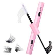 10ml Pink Waterproof Eye Lash Glue, Long-Lasting (48-72 Hours), Fast Drying (15S), Anti-Freezing, Gentle, Non-Irritating, 2-In-1 Self-Adhesive, DIY, Low-Sensitivity, Long-Lasting, Segmental Lash Glue Suitable For Sensitive Eyes. Lash Glue,Eye Lash Glue