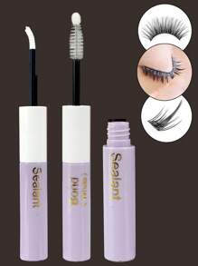 Lash Bond And Seal 6ml, Single Lash Glue And Seal Super Hold DIY Eyelash Extension 2-In-1 Kit, Lasts 48-72 Hours Waterproof Cluster Lash Glue, Suitable For Daily & Party Sensitive Eyes Eyelash Extension Cosmetics Lash Glue, Eyelash Glue
