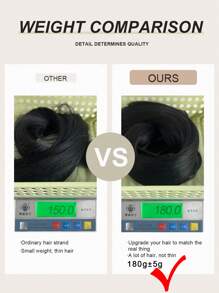 Clip In Hair Extensions Natural Black Color 24 Inch 12 PCS Set Long Straight Hair Extension Synthetic Hairpieces For Women Girls Daily Use