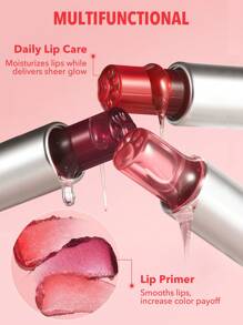 SHEGLAM Mello Jello Nourishing Lip Balm-Garnet Rosy Pink Sheer Glow Daily Lip Care Ultra-Nourishing Lip Balm Moisterizing Lip Primer Made With Vitamin E Jojoba Seed Oil Brand Beauty Makeup Face Paint Cosmetic For Women Girls Perfect For Fall Winter Ideal
