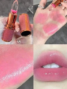 DAIMANPU 1pc Moisturizing Long-Lasting Non-Sticking Cup Color Changing Lip Balm For Lip Care And Cracked Prevention
