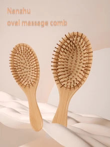 Ecological Bamboo Hair Brush Natural Wood Anti -Static Brush Hair Scalp, Scalp Combed Combat Cushion Modeling Tool Common