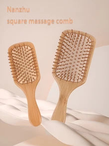 Ecological Bamboo Hair Brush Natural Wood Anti -Static Brush Hair Scalp, Scalp Combed Combat Cushion Modeling Tool Common