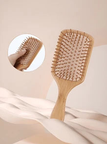 Ecological Bamboo Hair Brush Natural Wood Anti -Static Brush Hair Scalp, Scalp Combed Combat Cushion Modeling Tool Common
