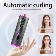 Portable Automatic Hair Curler, Wireless Rechargeable Curling Iron Ideal Hair Curling Iron Wand Curling Iron For Travel, Home And Various Occasions Gift For Women