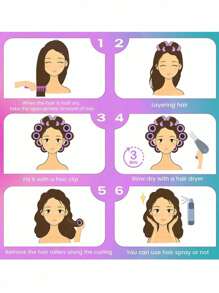 18pcs/Set Large Size Hair Rollers With Clips, Self-Gripping Curler Suitable For Long/Medium/Short Hair And Bangs, DIY Hair Curling Tool (Includes 12pcs Large Roller Tubes + 6pcs Clips), Hair Rollers, Heatless Curls, Hair Curler, Hair Products And Accessor