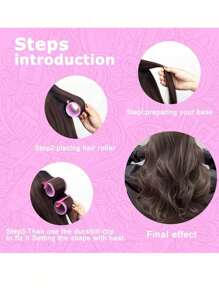 18pcs/Set Large Size Hair Rollers With Clips, Self-Gripping Curler Suitable For Long/Medium/Short Hair And Bangs, DIY Hair Curling Tool (Includes 12pcs Large Roller Tubes + 6pcs Clips), Hair Rollers, Heatless Curls, Hair Curler, Hair Products And Accessor