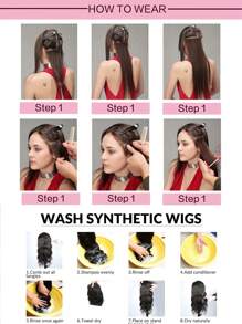 Clip In Hair Extensions, LONAI 6PCS 24" Long Black Brown With Highlight Straight Synthetic Clip On Hairpiece For Women Natural Hair For Daily Use Cosplay Party