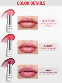 SHEGLAM Mello Jello Nourishing Lip Balm-Garnet Rosy Pink Sheer Glow Daily Lip Care Ultra-Nourishing Lip Balm Moisterizing Lip Primer Made With Vitamin E Jojoba Seed Oil Brand Beauty Makeup Face Paint Cosmetic For Women Girls Perfect For Fall Winter Ideal