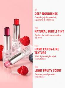 SHEGLAM Mello Jello Nourishing Lip Balm-Garnet Rosy Pink Sheer Glow Daily Lip Care Ultra-Nourishing Lip Balm Moisterizing Lip Primer Made With Vitamin E Jojoba Seed Oil Brand Beauty Makeup Face Paint Cosmetic For Women Girls Perfect For Fall Winter Ideal