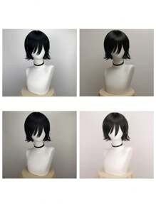 Short Men's Cosplay Wig For Christmas Event Costume Party Short Costume Wig For Men Women Anime Cosplay