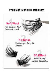 Rikuaild 120pcs Cluster Lashes 8-16mm Wispy Individual Lashes Natural Look Lashes Fluffy Cluster Lash DIY Eyelash Extensionlash Clusters,Eyelash Clusters,Individual Eyelashes,Lashes,Fake Lashes