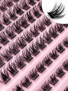 Rikuaild 120pcs Cluster Lashes 8-16mm Wispy Individual Lashes Natural Look Lashes Fluffy Cluster Lash DIY Eyelash Extensionlash Clusters,Eyelash Clusters,Individual Eyelashes,Lashes,Fake Lashes