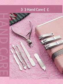 Nail Clipper Kit Manicure Set Stainless Steel Professional Pedicure Kit For Nail Care Tools Fingernails & Toenails With Portable Suitable For Home, Workplace, Outdoor Travel