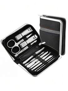 Nail Clipper Kit Manicure Set Stainless Steel Professional Pedicure Kit For Nail Care Tools Fingernails & Toenails With Portable Suitable For Home, Workplace, Outdoor Travel
