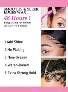Non-Greasy, Edge Control, Strong Hold, No White Residue, Suitable For Women